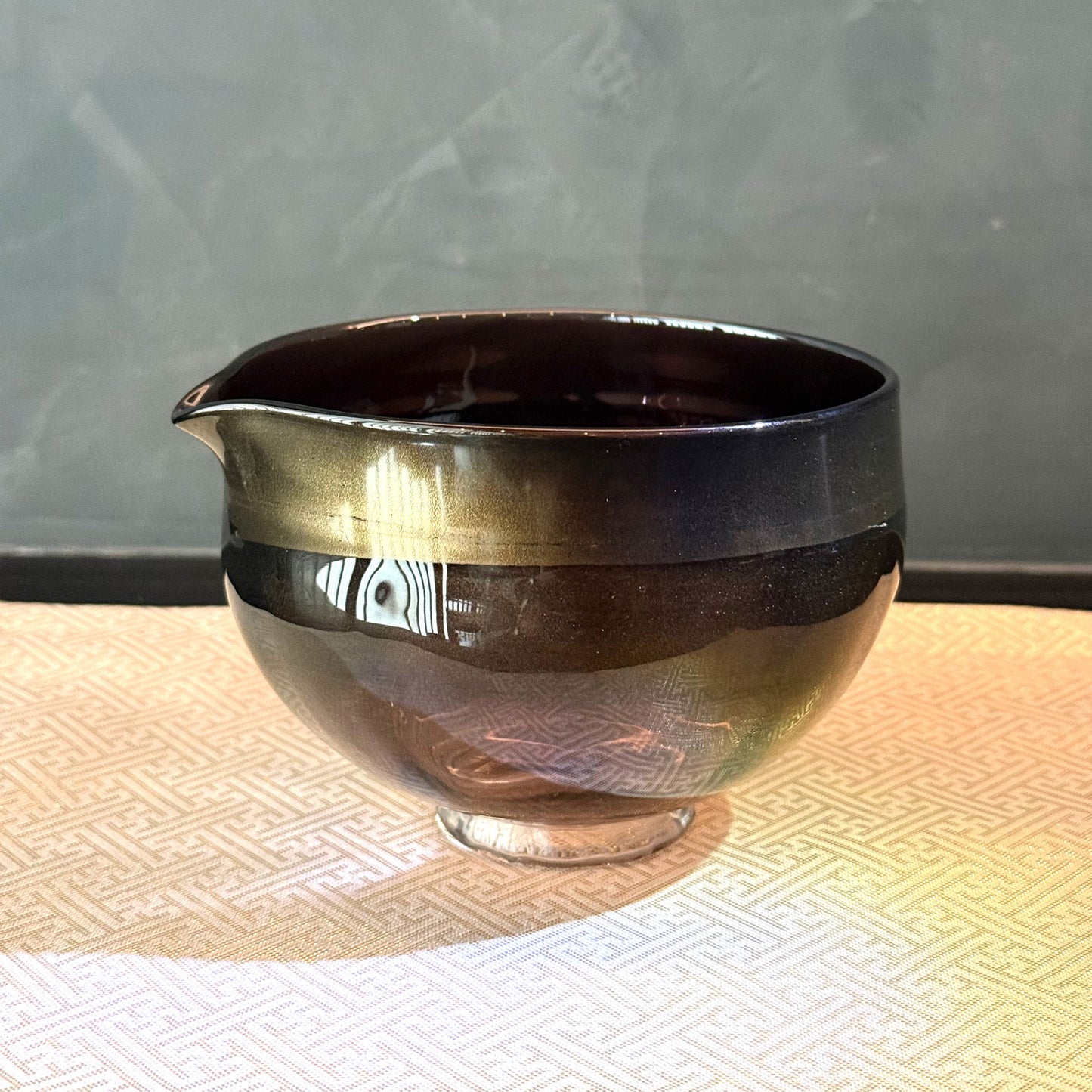 輝 片口抹茶茶碗 黒