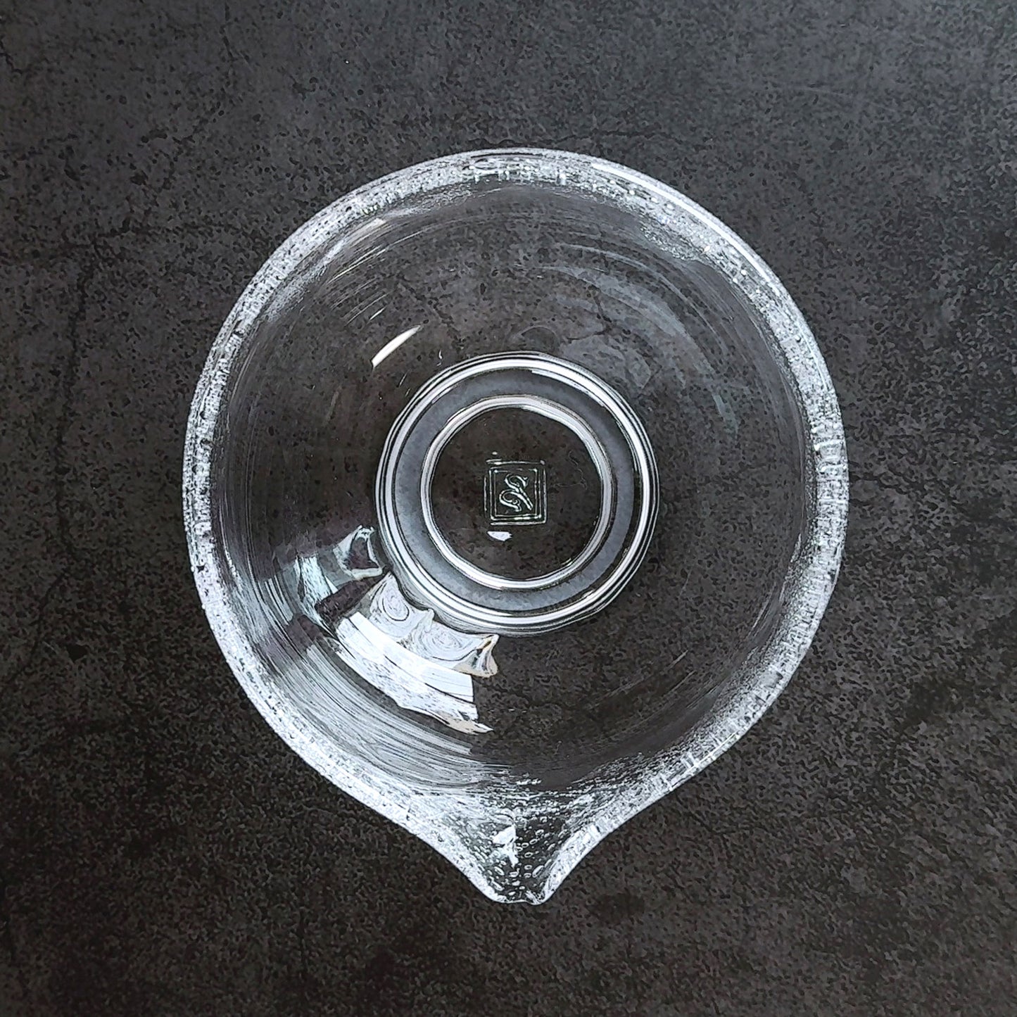 泡釉薬 透明 片口茶碗