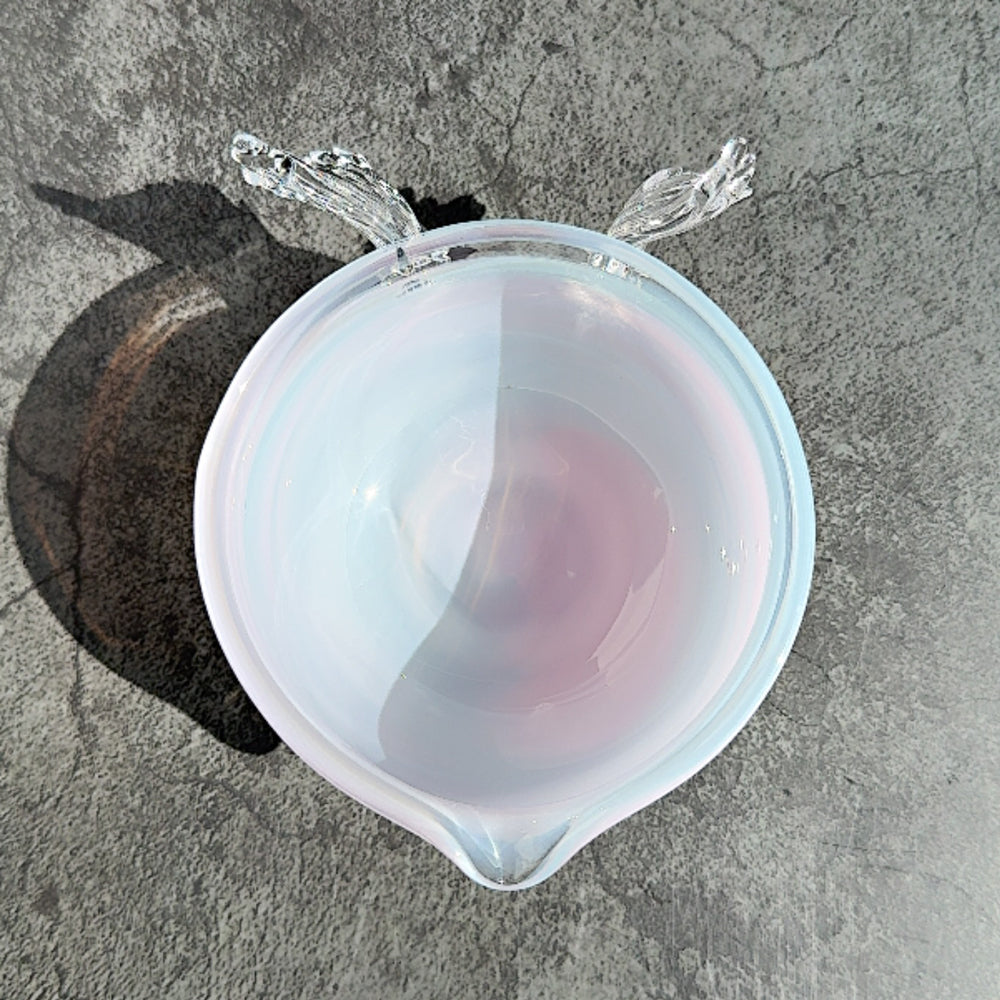 ชามมัทฉะ Angel Wing แบบมีปากเท – ลายหินอ่อน 2 สี