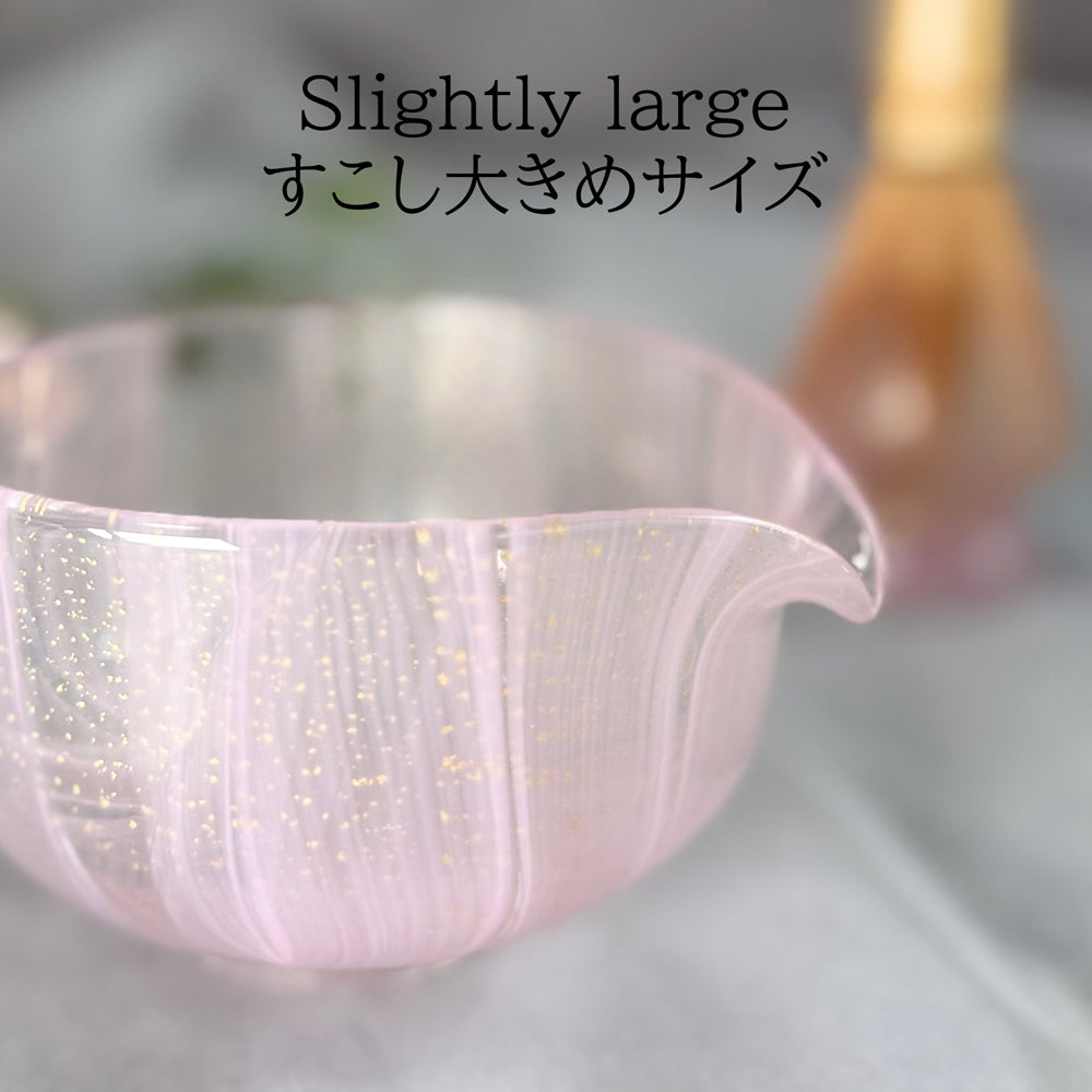 Best-Selling&nbsp; Gold Leaf Flow pattern &nbsp;Matcha Bowl-pink